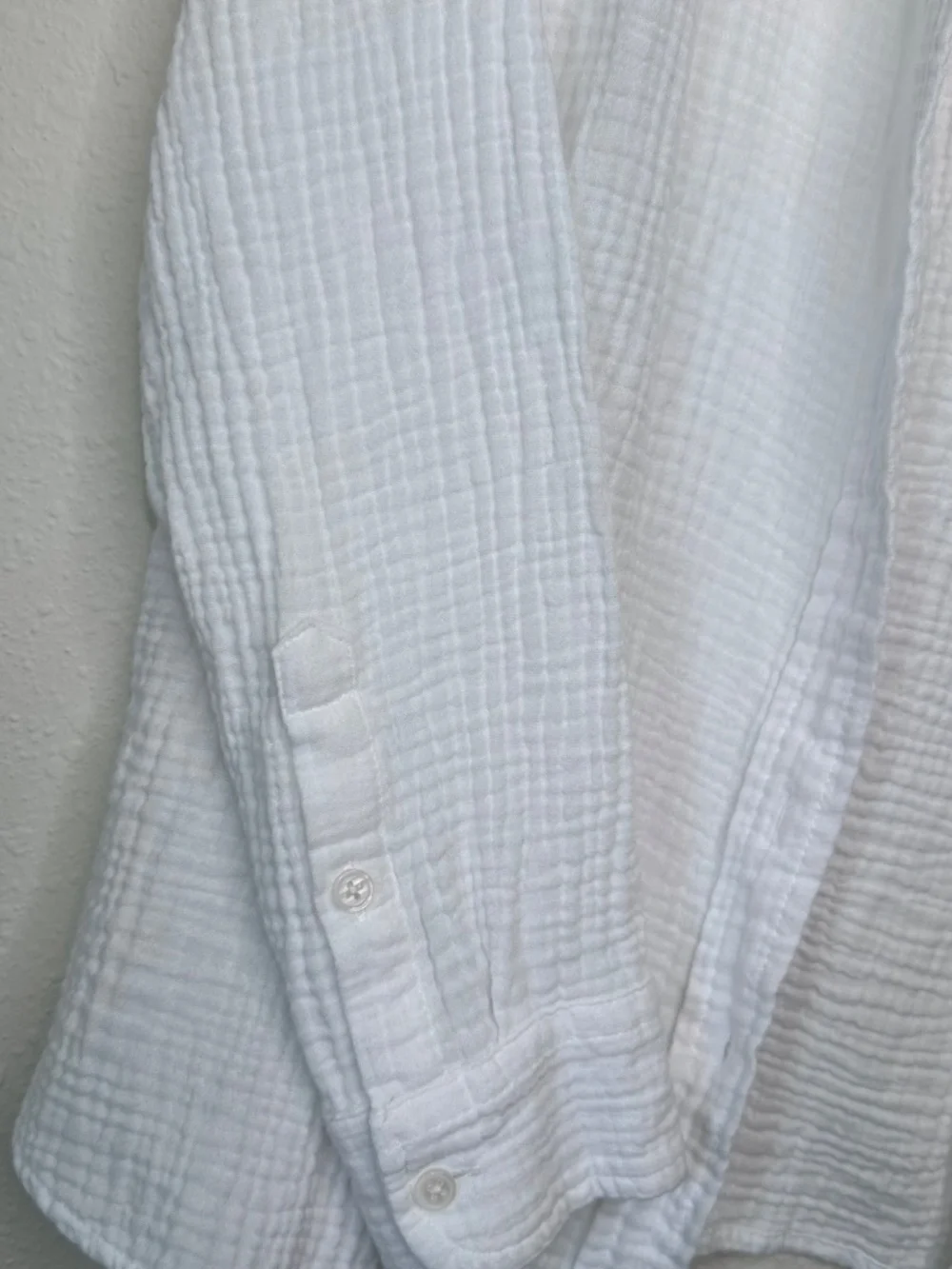 J. Crew Factory Double-gauze Button-up Long Sleeve Shirt, Size Medium - Picture 7 of 9